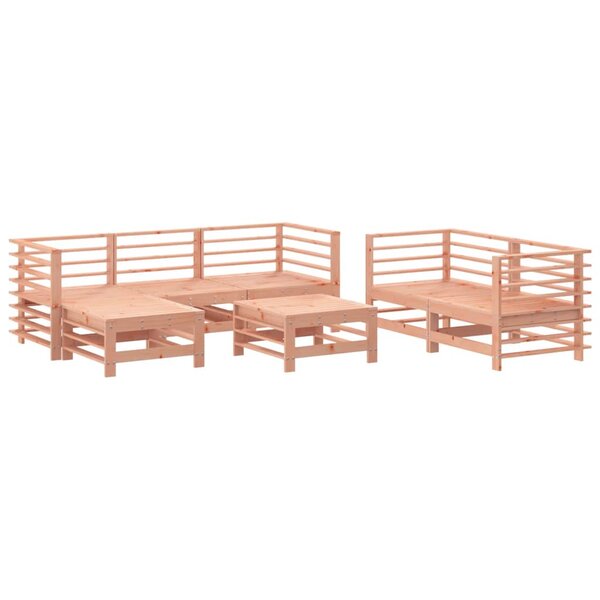 vidaXL Salon de jardin 7 Pièces bois massif douglas