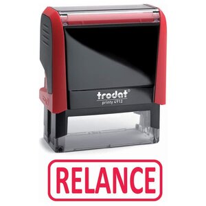 Tampon X-print 4912 Formule Commerciale Texte 'RELANCE' Rouge TRODAT