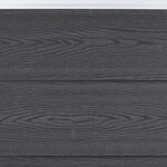 vidaXL Ensemble de panneaux de clôture gris 526x186 cm WPC