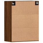 vidaXL Armoires murales 2 Pièces chêne marron bois d'ingénierie