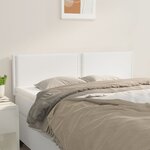 vidaXL Têtes de lit 2 Pièces Blanc 72x5x78/88 cm Similicuir
