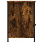 vidaXL Tables de chevet 2 Pièces chêne fumé 40x42x60 cm bois d'ingénierie