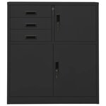 vidaXL Armoire de bureau Anthracite 90x40x102 cm Acier