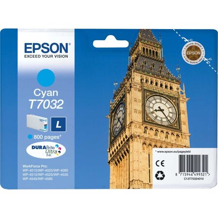 Cartouche d'encre epson big ben t7032 (cyan)