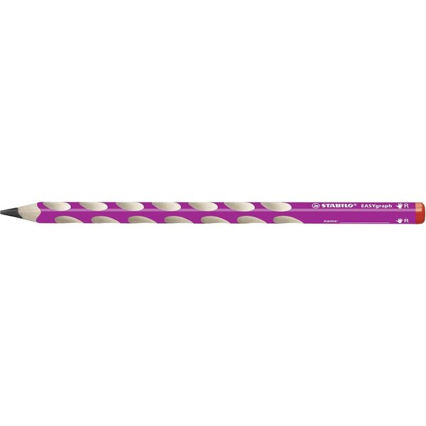 Crayon graphite EASYgraph B droitier rose x 12 STABILO