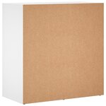 vidaXL Buffet blanc 79x38x80 cm bois d’ingénierie