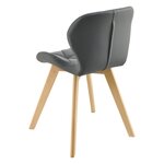 Lot de 4 chaises similicuir 81 x 57 x 49 cm gris 03_0006775