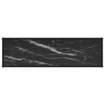 vidaXL Table console Noir 120x35x75 cm Verre trempé