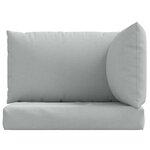 vidaXL Coussins de palette lot de 3 gris clair mélangé tissu