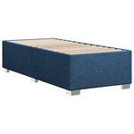 vidaXL Cadre de lit Bleu 100 x 200 cm Tissu
