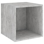 vidaXL Ensemble de meubles TV 4 Pièces Gris béton Bois d'ingénierie
