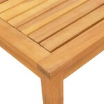 vidaXL Chaises longues lot de 2 table gris bois d'acacia et textilène