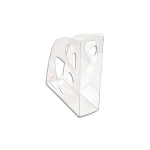 Porte-revues Polystyrène ECOMAG Dos de 7,7 cm, H25,7 x P24,8 cm Cristal EXACOMPTA