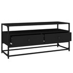 vidaXL Meuble TV noir 100x35x45 cm bois d'ingénierie
