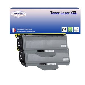 2 Toners compatibles avec RICOH LJ2200, LJ2250, LJ2250N, TN2120 - 2 600 pages - T3AZUR