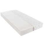 vidaXL Lit avec matelas Noir Similicuir 180 x 200 cm