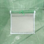 vidaXL Serre avec cadre en acier vert 42 m² 14x3x2 m