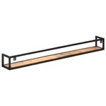 vidaXL Étagères murales 2 Pièces 160 cm Bois de manguier brut