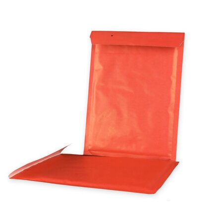 Lot de 50 enveloppes à bulles eco d/4 rouges format 180x260 mm