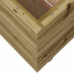 vidaXL Jardinière 50x50x72 cm bois de pin imprégné