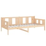 vidaXL Lit de jour Bois massif de pin 90x190 cm