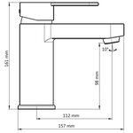 SCHÜTTE Mitigeur de lavabo ELEPHANT cuivre mat