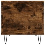vidaXL Table basse Chêne fumé 60x44 5x45 cm Bois d'ingénierie