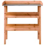 vidaXL Table à plantes avec étagères marron 78x38x82 5cm bois de sapin