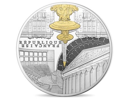 Pièce de monnaie 10 euro france 2017 argent be – assemblée nationale et place de la concorde