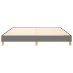 vidaXL Cadre de lit Gris foncé 180 x 200 cm Tissu