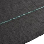vidaXL Membrane anti-mauvaises herbes noir 4x50 m PP