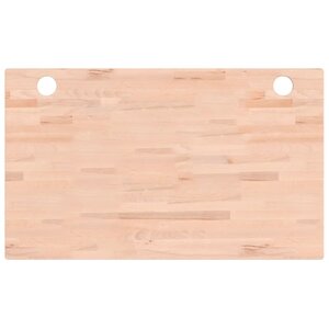 vidaXL Dessus de bureau 100x60x2 5 cm bois massif de hêtre