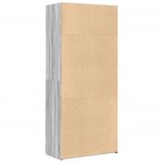 vidaXL Buffet haut sonoma gris 80x42 5x185 cm bois d'ingénierie