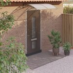 vidaXL Auvent de porte Gris 150x100 cm Polycarbonate
