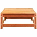 vidaXL Canapé de jardin sans accoudoirs avec coussins et repose-pieds