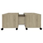 vidaXL Table basse chêne sonoma 75x75x38 cm bois d'ingénierie