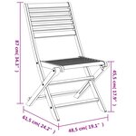 vidaXL Chaises pliables de jardin lot de 6 bois massif d'acacia