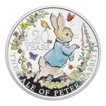 Pièce de monnaie 2 Pounds Royaume-Uni 2022 1 once argent BE – Pierre Lapin