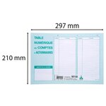 Pochette 297x210 Ensemble Compte D'actionnaires 50 Feuillets - Autre - Le Dauphin