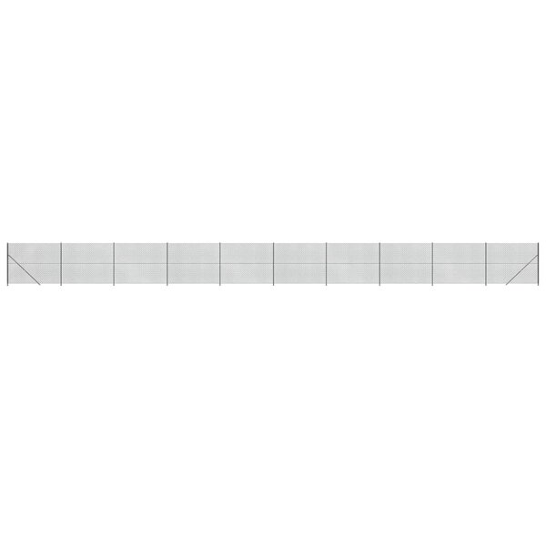 vidaXL Clôture à mailles losangées avec bride anthracite 1 6x25 m