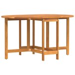 Table de jardin pliable papillon vidaXL 110x60x72 cm en bois d'acacia costaud