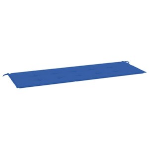 vidaXL Coussin de banc de jardin bleu royal 150x50x3 cm tissu oxford