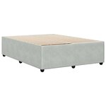 vidaXL Cadre de lit Gris clair 160x200 cm Velours