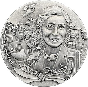 Monnaie ANNE FRANK 1 Oz Argent 2$ Niue 2025