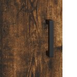vidaXL Buffet haut Chêne fumé 69 5x34x180 cm Bois d'ingénierie