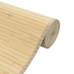 vidaXL Tapis rectangulaire naturel clair 70x200 cm bambou