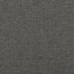 vidaXL Sommier à lattes de lit matelas LED gris foncé 120x190 cm tissu