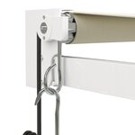 vidaXL Auvent rétractable automatique crème 5x3 m