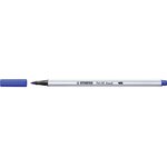 Feutre pointe pinceau Pen 68 brush bleu outremer x 10 STABILO