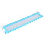 vidaXL Barrière de sécurité de lit d'enfant Bleu 180x42 cm Polyester